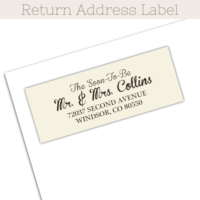Save The Date Return Address Labels, Guest Address Labels, Wedding RSVP